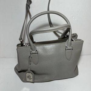 Ralph Lauren light gray handbag